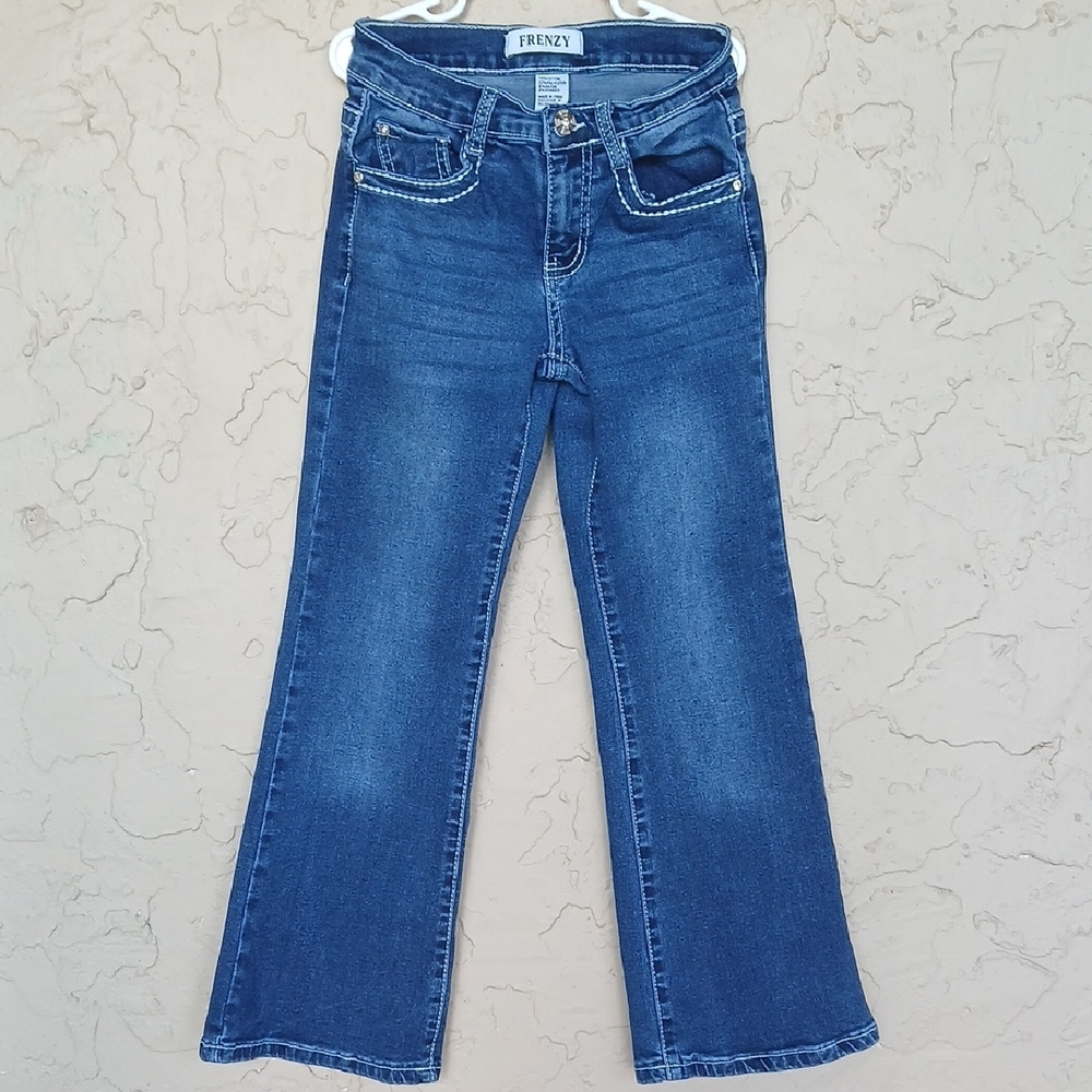 FORTNER FRENZY Girls Dark Blue Bootcut Jeans